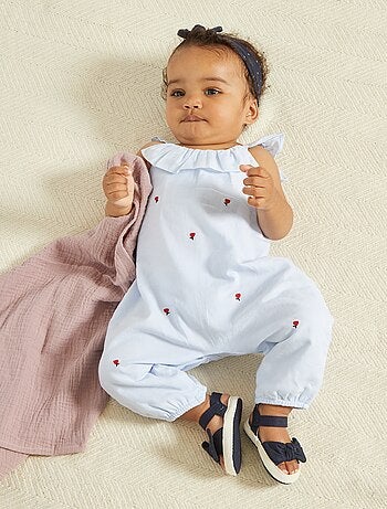 Newborn Infant Baby Boy Filles Enfants coton ange combinaison body Chiffon 0-3 M 
