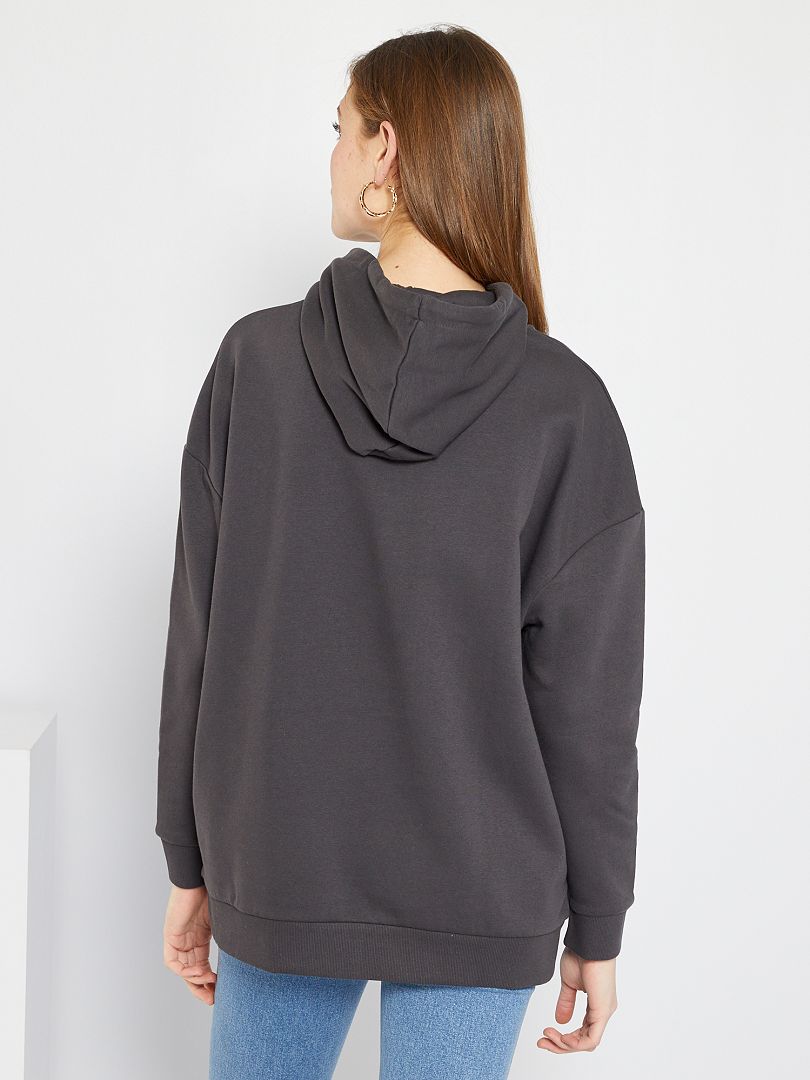 hoodie gris foncé