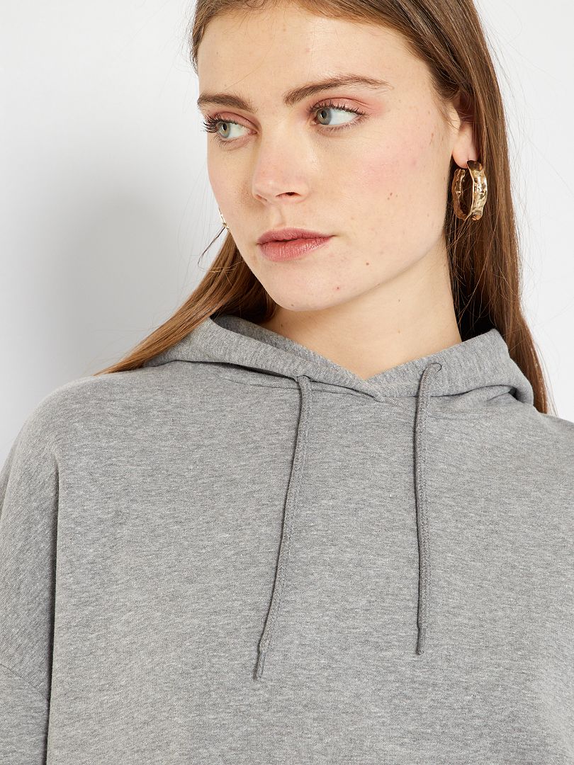 hoodie gris oversize