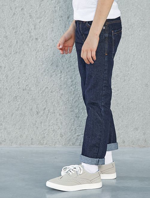 Jean garçon coupe regular taille ajustable Gemo Garçon Vêtements Pantalons & Jeans Jeans Coupe droite 