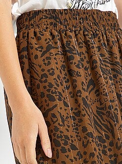 De Bijenkorf Fille Vêtements Jupes Jupes imprimées Barboteuse bibbi avec imprimé léopard et jupe 