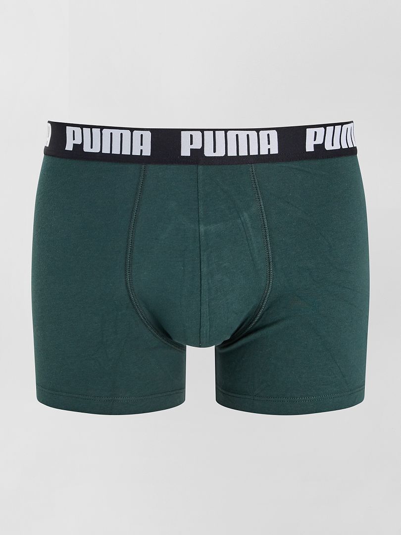 Visiter la boutique PumaPUMA Logo Grid Boxer Caleçon Lot de 2 Fille 