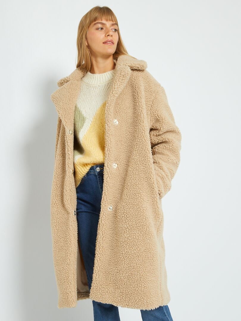 manteau sherpa femme kiabi