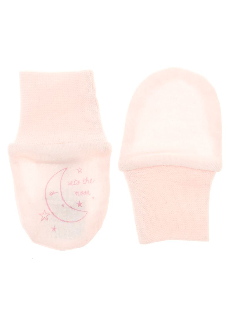 Lot de 4 paires de moufles anti-rayures pour bébé avec poignets Bleu/rose ou blanc 
