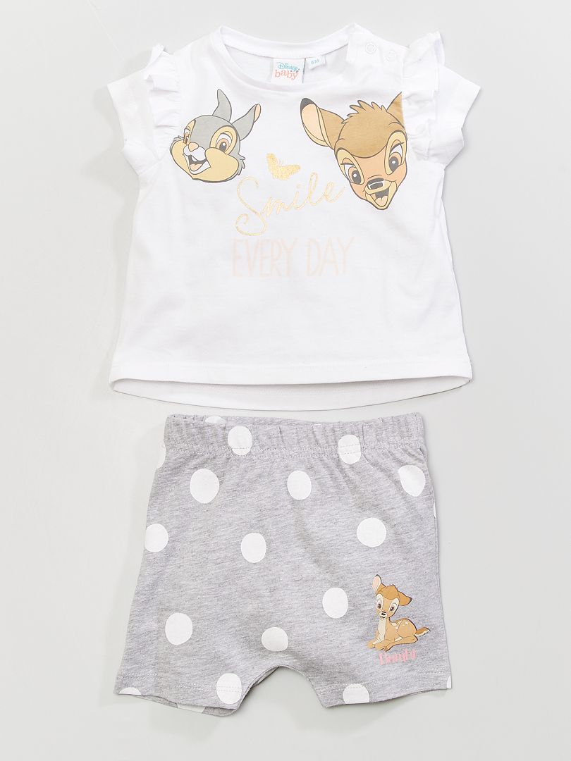 Short Bébé Fille Disney Bambi T Shirt 