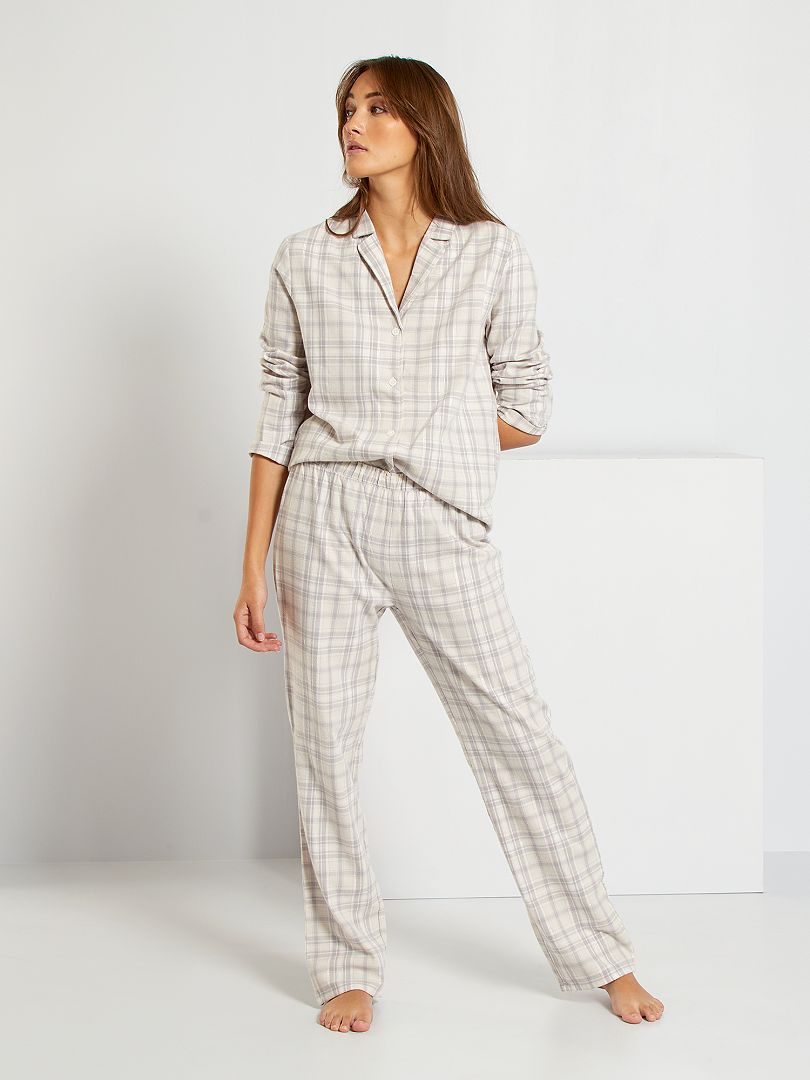 Waterig dief pellet Pyjama flanelle légère - carreaux - Kiabi - 9.00€