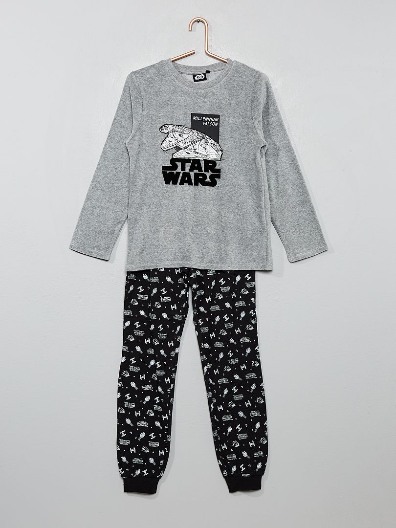 Visiter la boutique Star WarsPyjama long Star Wars pour homme Gris/noir 