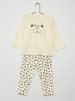 Bas de pyjama panthère gris Enfants Filles Pyjamas & chemises de nuit Pyjamas une pièce Kiabi Pyjamas une pièce 