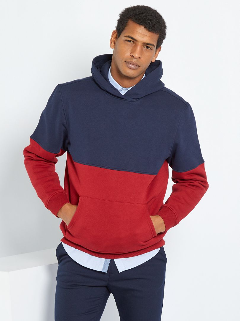 hoodie bicolore