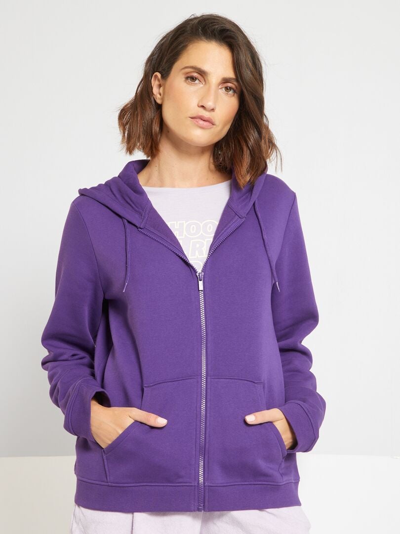 hoodie violet femme