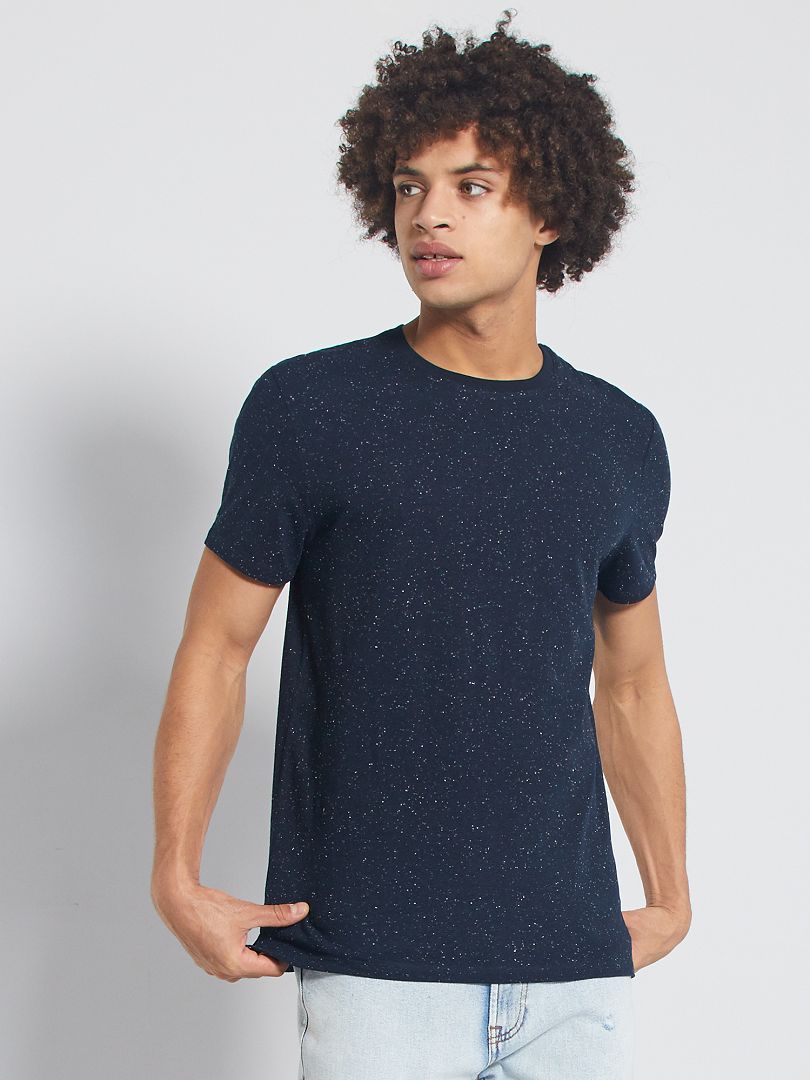 KIABI T-shirts en mailles tricot\u00e9es kaki-bleu style d\u00e9contract\u00e9 Mode Hauts T-shirts en mailles tricotées 