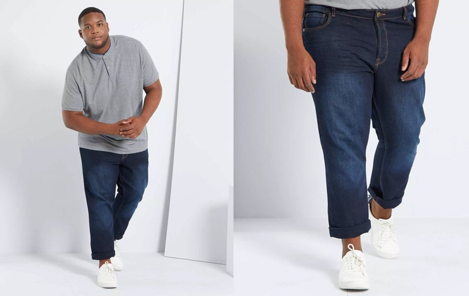 jeans grande longueur, jeans grande taille, pantalon grande taille,  pantalon grande longueur, vêtements grande taille pour homme