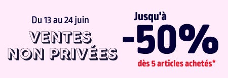 Ventes non privées