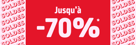Soldes jusqu'à -70%