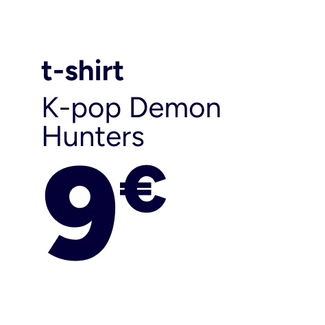 Le t-shirt k-pop demon hunters à 9€