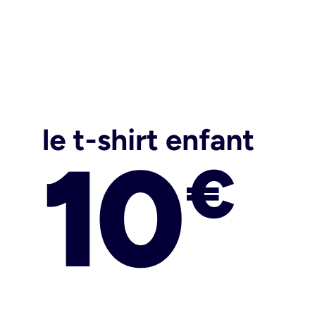 le t-shirt enfant 10€